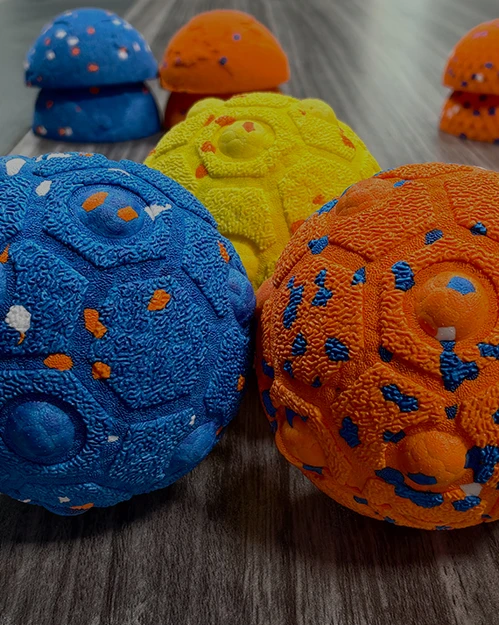 La fabricaci&oacute;n inteligente intensiva potencia la mejora de los productos para mascotas. Ventajas principales de calidad y servicio personalizado de las pelotas para mascotas Fumei ETPU