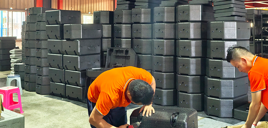 Cajas de embalaje texturizadas EPP | Embalaje protector personalizado de alta gama de Source Factory 
